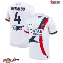 Camiseta Paris Saint-Germain Lucas Beraldo #4 Visitante Equipación 2025-26 manga corta